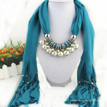 Fashion Women's Elegant Charm Tassels Rhinestone Decorated Jewelry Woman's Jeweled Grey pendant fashion Scarf